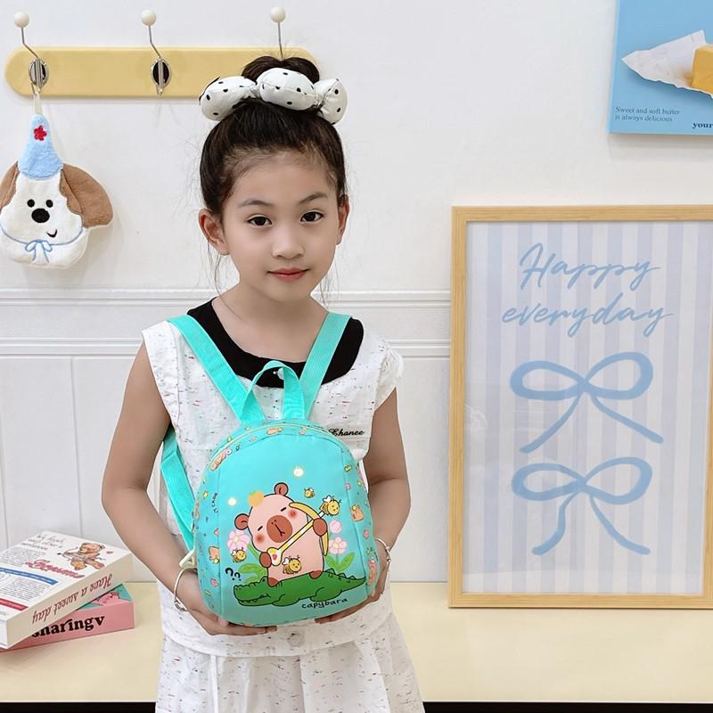 School bag new love cartoon children's bag kapibara lightweight backpack snack bag