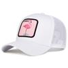 Zomer Flamingo Borduurwerk Baseballpet Unisex Ademende Mesh Hoeden Mode Hip Hop Netpet Golfpetten Cadeau
