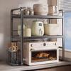 Adjustable Carbon Steel Kitchen Storage Rack