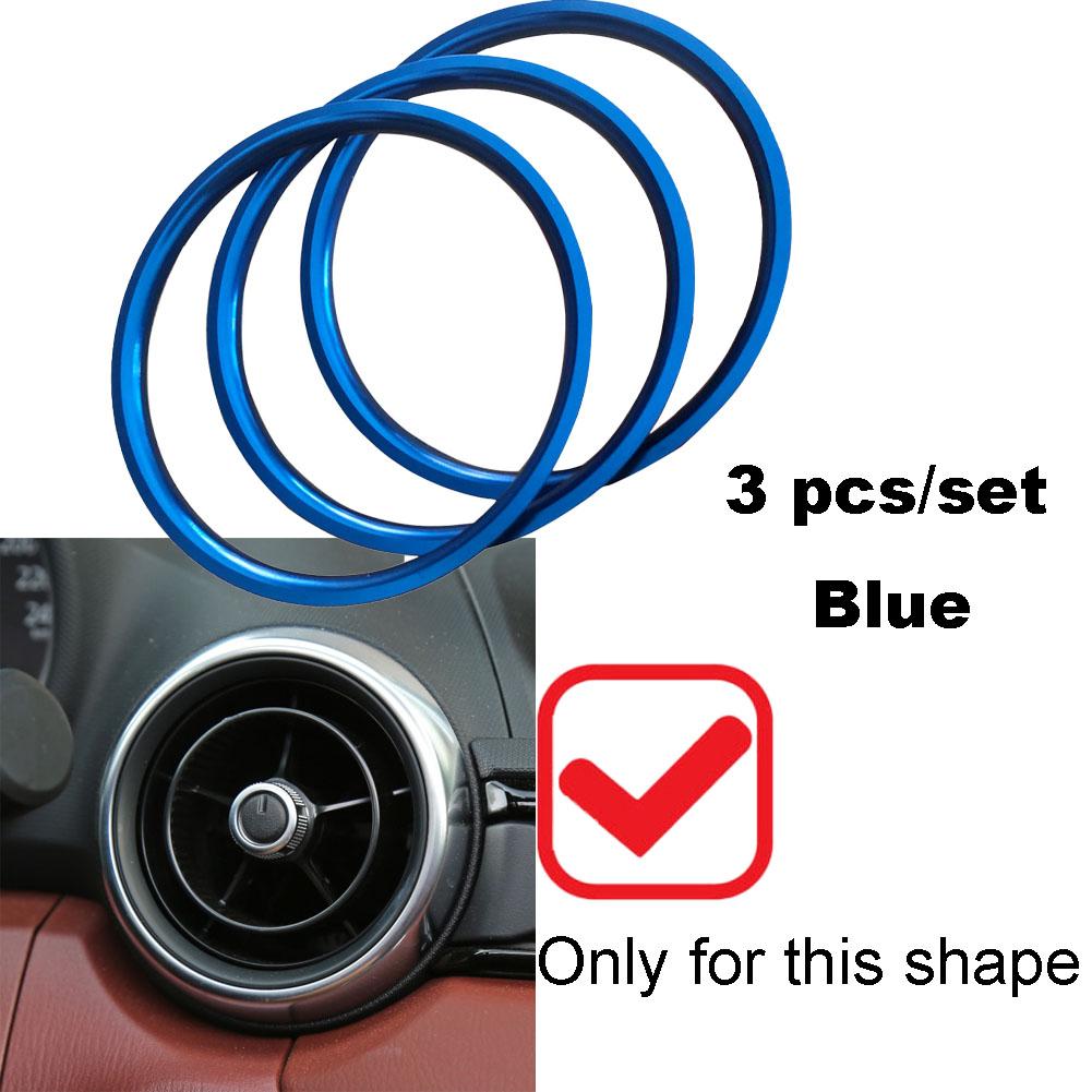 Bil Klimaanlegg AC Vent Uttak Ring Trim For Mazda MX-5 MX5 mazda 2 CX-3 CX3 RF ND Bil
