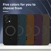 Premium Leather Anti-Fingerprint Magnetic Phone Case For OPPO A6 Pro A6C A6S A6X A6T A79 F31 Shockproof Lens Guard Cover Shell