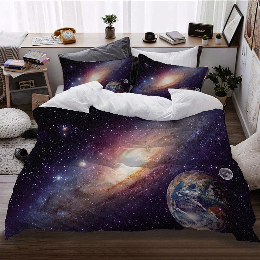 Cosmic Interstellar Wind Bed Three-Piece Set Four-Piece Digital Printing Quilt Cover Pillowcase Sheet