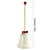 Eco-friendly Toilet Brush Hygienic Bathroom Toilet Brush Extended Handle Toilet Brush with Floor-standing for Easy for Bathroom