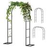 172x240cm Garden Arch Garden Wedding Background Arch Bracket Ron Arched Flower Frame Sturdy Shed Frame For Climbing Plants