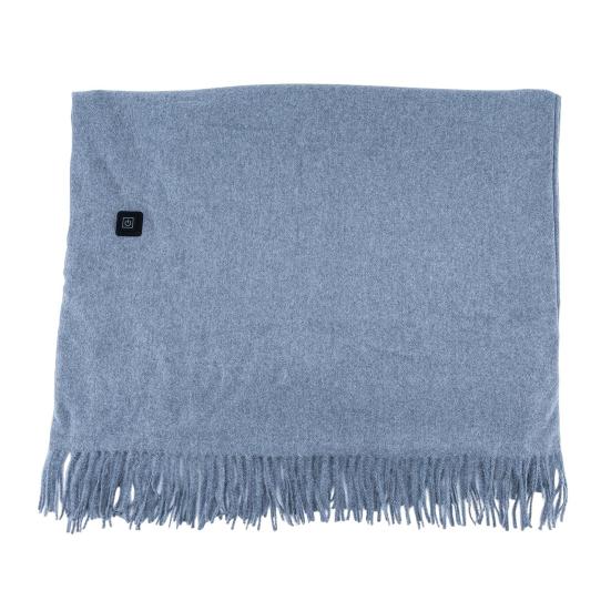 USB Heated Shawl Wrap for Women Portable Wearable Heating Blanket with Tassel Design Intelligent Temperature Control Heating Scarf