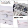 Watch Storage Box Jewelry Container Large Capacity Double Layer Storage Box Watch Holder Rings Bracelets Glasses Organizer