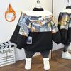 Children's Padded Winter Coat Boys Casual Fleece Cartoon Coat