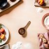 Acacia Wood Measuring Spoon Kitchen Measuring Wooden Scoop Water Scoop Wooden Milk Tea Copper Cups 1/4 Cup Condiments Ice Cream Coffee