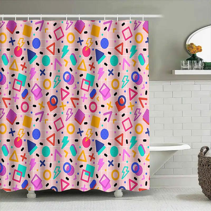 Boho Shower Curtain Tropical Leaf Pattern Bathroom Decor Waterproof Fabric Liner Modern Farmhouse Coastal Beach Themed