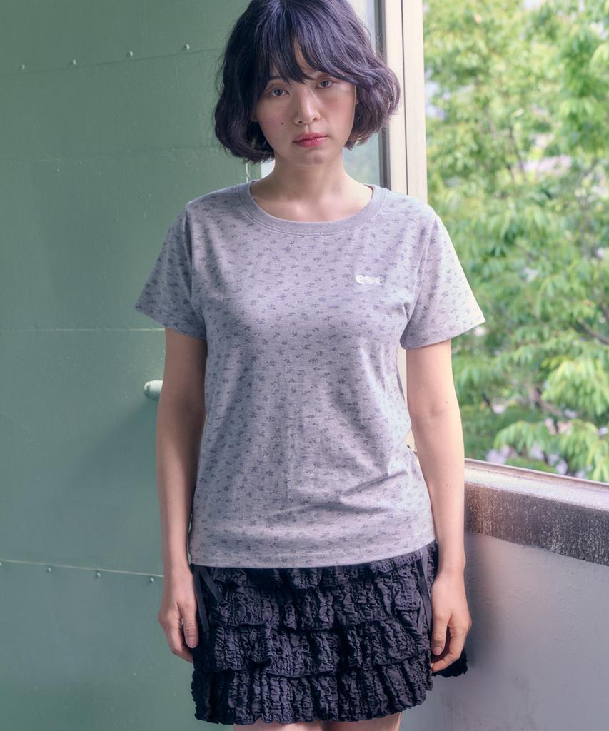 AMBLER Garden Embroidered Short Sleeve T-Shirt Acr701 (Melange)