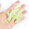 10pcs/lot Soft Bait Fishing Lure 50mm/1.2g Luminous Smell Jig Hook Clam Worm
