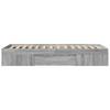 Bed Frame Gray Sonoma 75x190 cm Particleboard