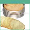 Lnch Lnch912 Cake Slicer 68 7 Layer Food Grade Easy To Clean Cut Evenly Stainless Steel Adjustable Round Cake Cutter Ring Kitchen Gadget