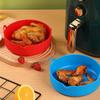 Reusable Air Fryer Liner Food-Grade Silicone Air Fryer Accessories Round Shaped 3 Colors Choose for Air Fryers Use