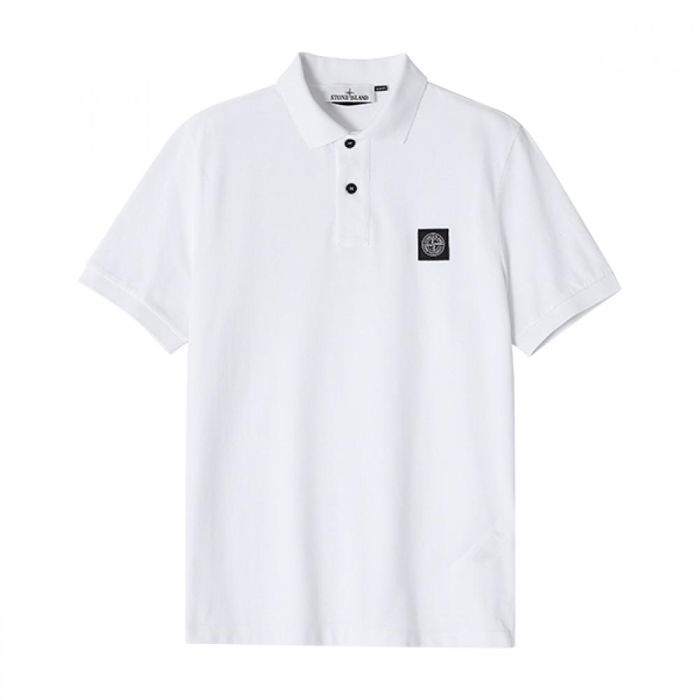 

Stone Island 2Sc17 A0001 80152Sc17 Міні-патч з логотипом зброї Поло Чоловіче S Коротка футболка 2SC17 A0001 (L)