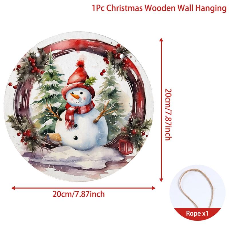 

Рождественские деревянные настенные украшения Merry Christmas Decors для дома 2024 Настенные рождественские украшения Navidad Natal Новогодний подарок 2025 as picture