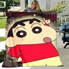 1pc Blanket - Crayon Shin-chan Print Design, Lightweight Blanket for Sofa, Bed- Soft &Warm, Gift for All Seasons