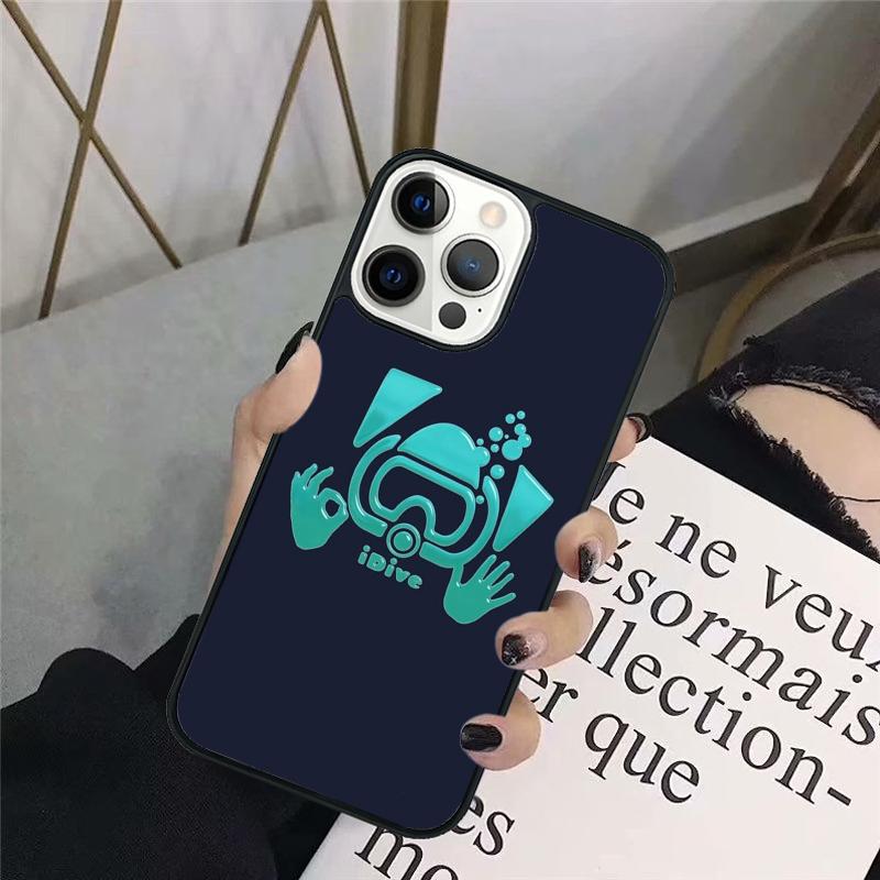 Dive Scuba Diver Shark Diving Phone Case Back Cover for IPhone 18 17 Air 16 15 14 13 11 12 Pro Max Plus Fundas Coque