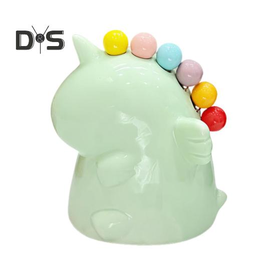 

Вилка для фруктов с банкой для хранения, десертные вилки из нержавеющей стали, вилки для салатов, керамические столовые приборы, милые украшения для стола для дома, кафе, ресторана зелёный