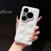 Kawaii Simple Love Tartan Pattern Leather Case For Huawei Pura 80 70 Pro Ultra Full Camera Lens Protection Back Case Cover