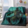 2026 New Arrivals 1pc Mythical Ninja-Themed Flannel Blanket, Ultra-Soft And Warm, Machine Washable, All-Season Comfort for Sofa, Bed, Travel, Camping,