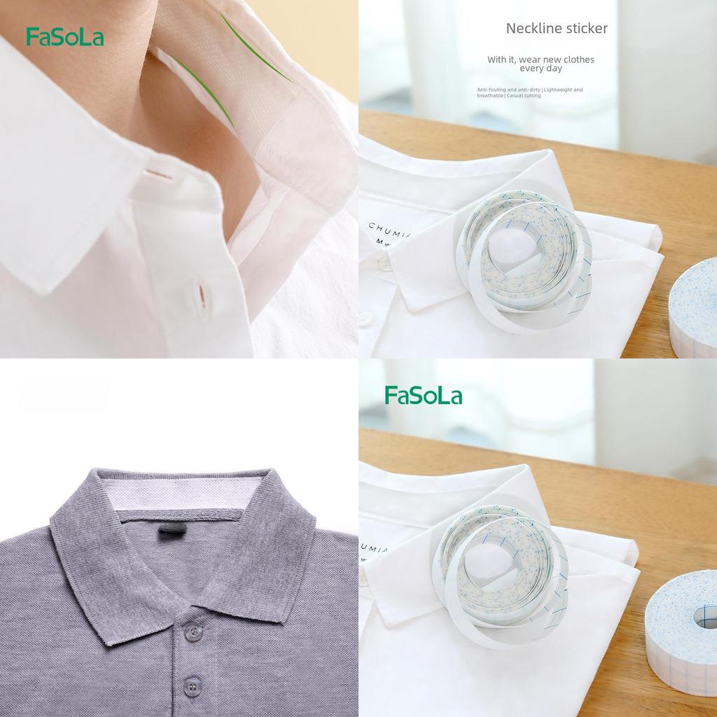 Fasola Sweat Absorbing Collar Stickers For Clean Shirt Neckline Protection