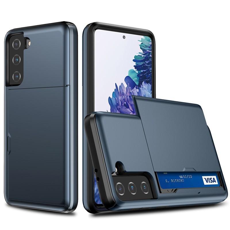 

Suitable S24FE Phone Case S21 Two-in-one Slide Card Wallet Note20 Drop Resistance Protective Cover S23 Samsung S24Plus