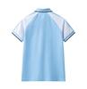 Light Blue Short-Sleeve School Uniform Set for Middle/Junior/High School Students