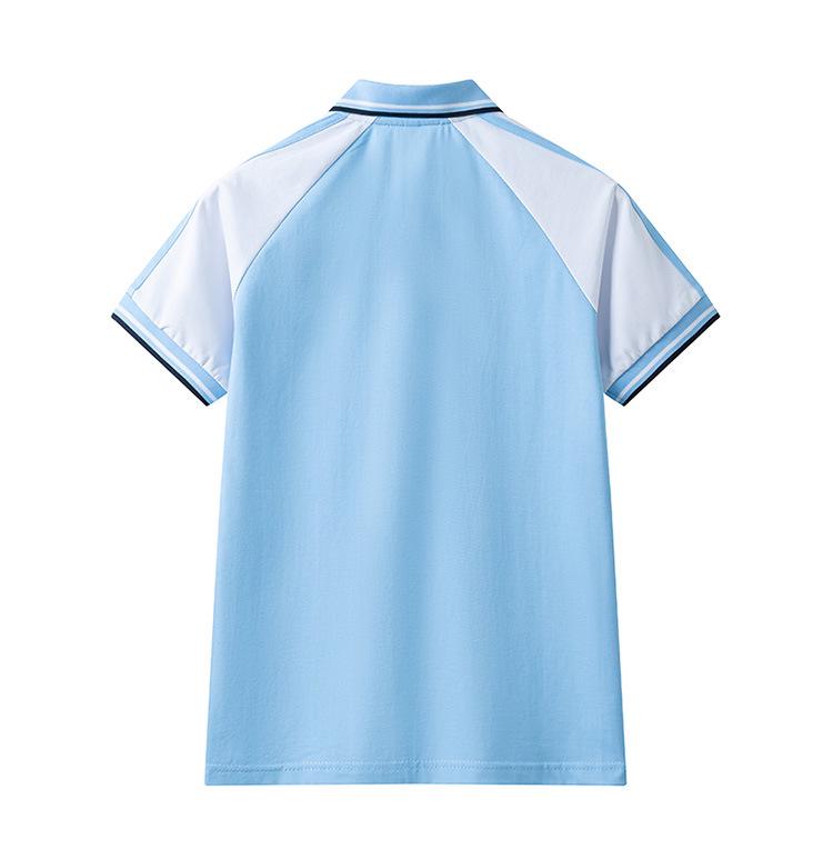 Light Blue Short-Sleeve School Uniform Set for Middle/Junior/High School Students
