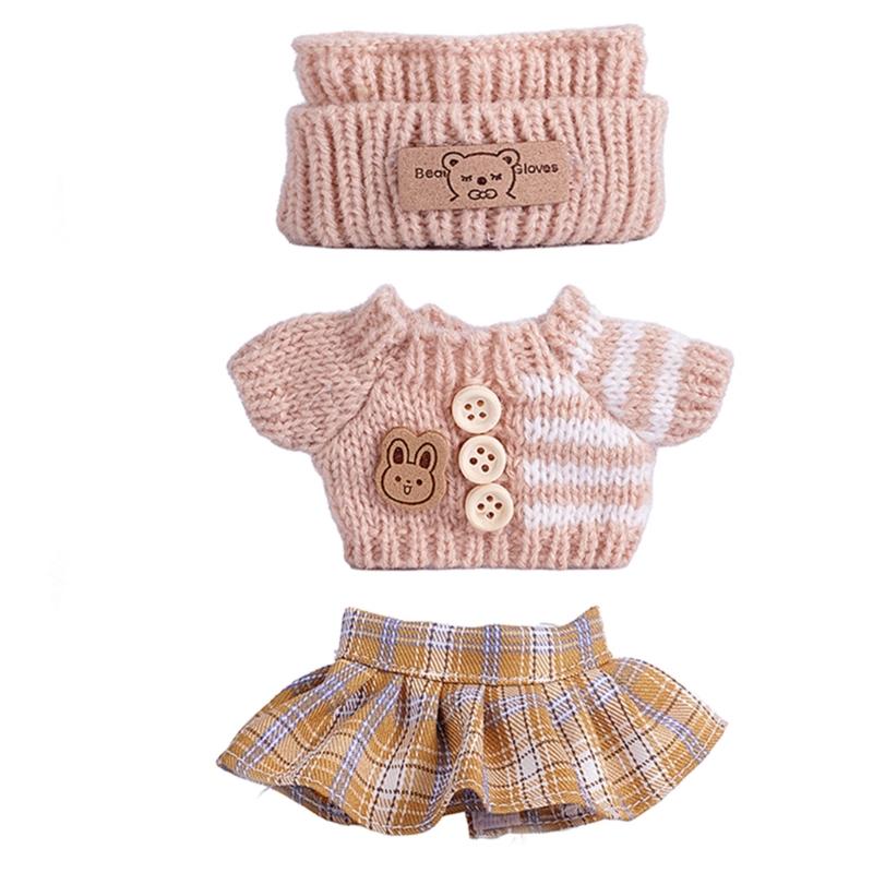 Fashion Doll Clothing Set For Anime Figure Doll 17cm Standing Doll Display Children Interactive DressingUp Doll Clothes