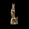 Capricorn Brass Statue Goat Body Fish Tail Zodiac Sign Figurine For Home Office Decor Luck Ornament