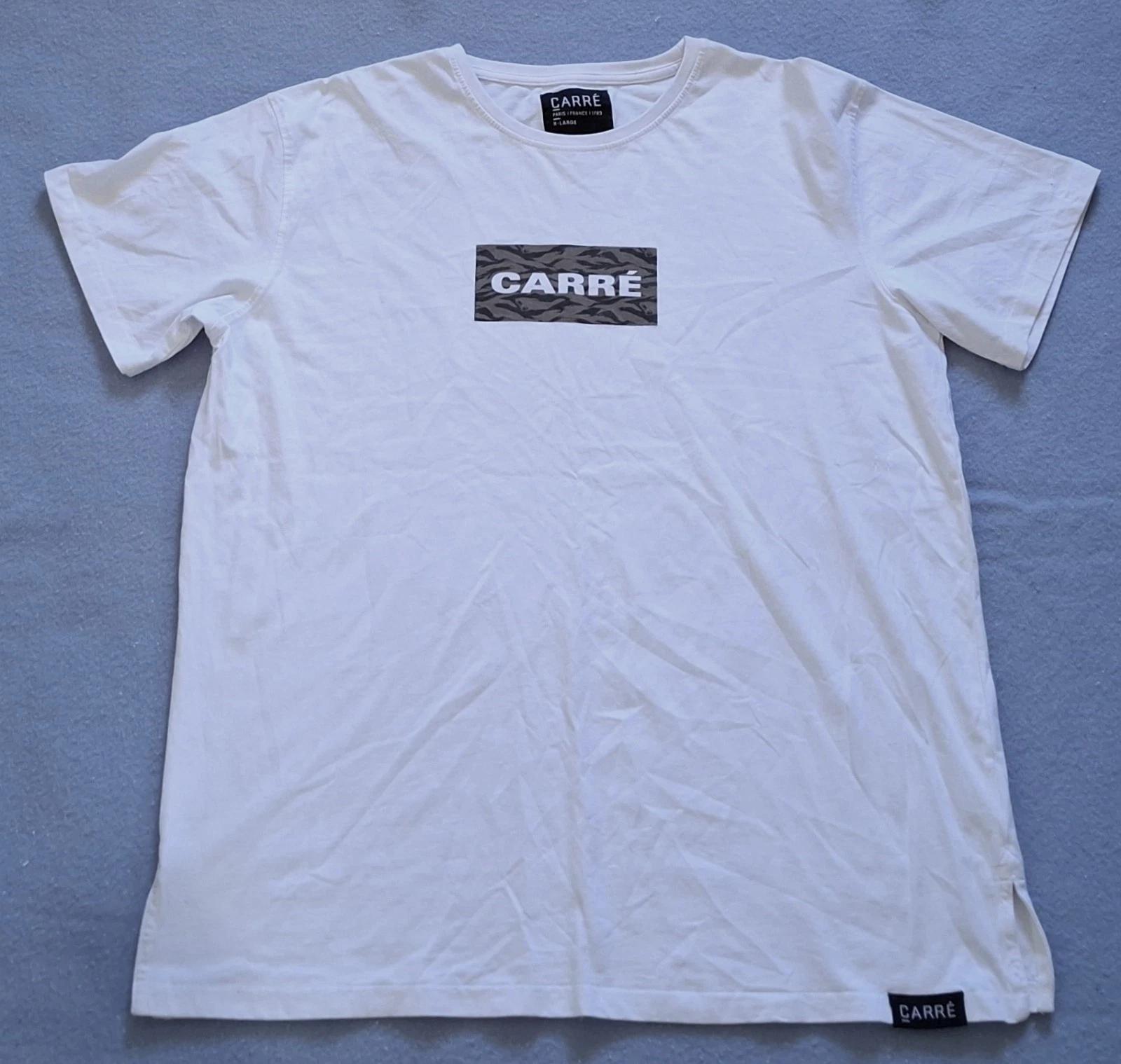 

CARRE Mens T Shirt Tee Sze XL Quality White Cotton Great Clean Condition L