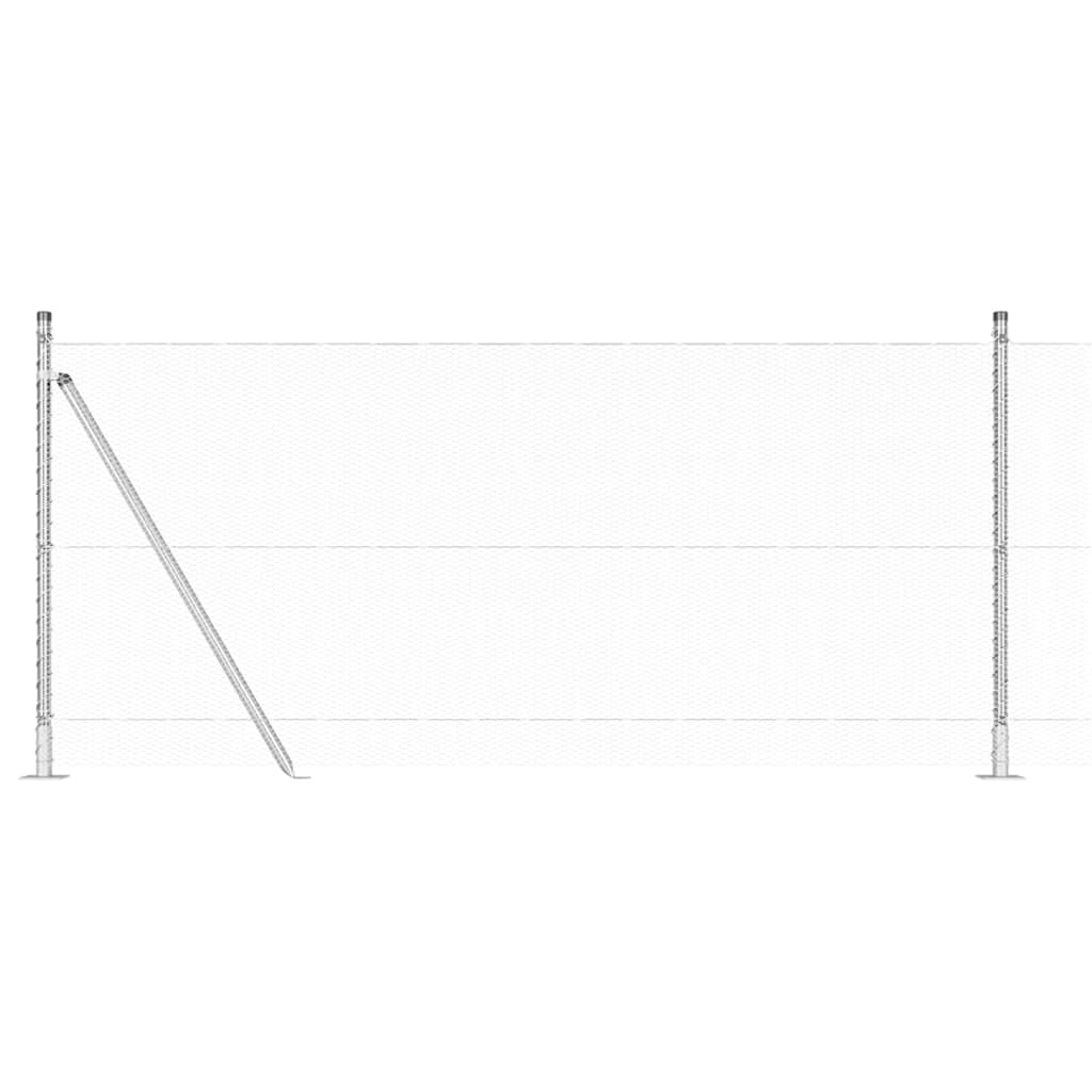 Welded Wire Fence with Concrete Foundation 25 X 0.8 M (W X H)