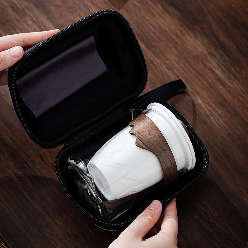 Chaxun Yangzhi Jade Ceramic Travel Tea Set