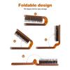 Hair Accessories Hairdressing Pocket Size Massage Comb Bristle Hair Brush Foldable Comb Bristle Comb Hair Styling Tool