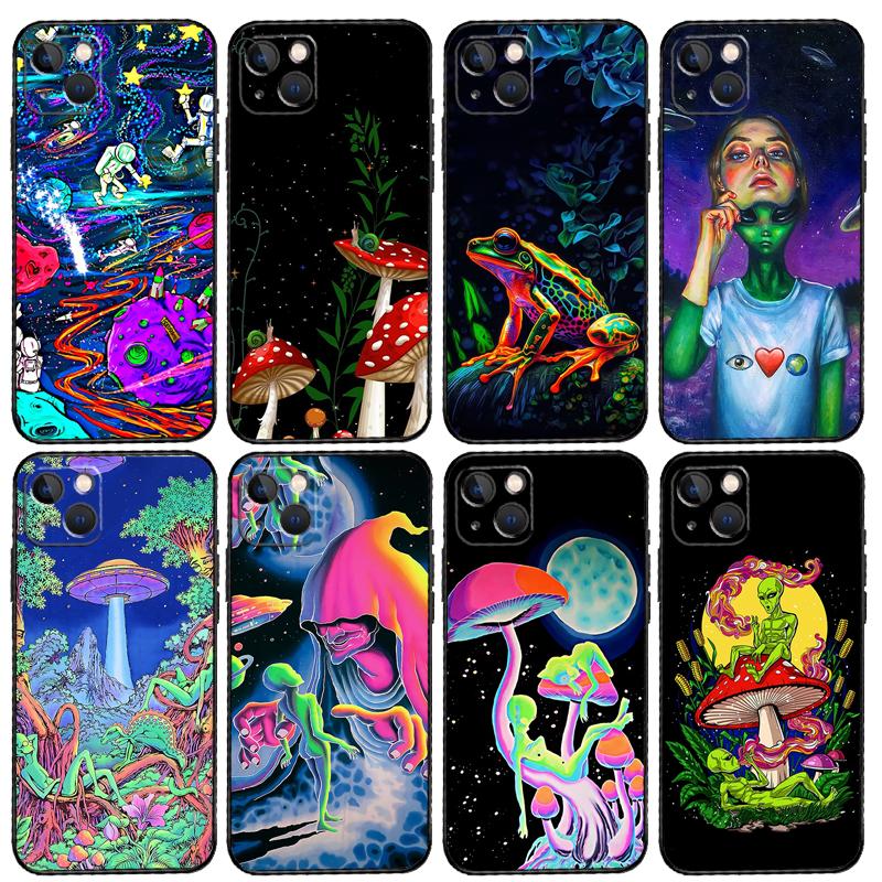 Mushroom Moon Shroom Farmer Phone Case For Samsung Galaxy S24 S26 Ultra S20 S21 S22 S23 S25 Plus S10 S24 S25 FE Cover