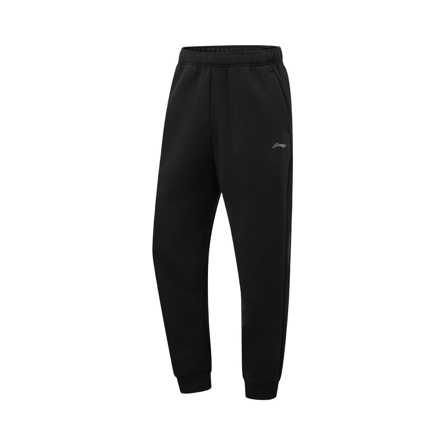 Спортивные длинные брюки Li Ning серии Fitness с вышивкой логотипа для мужчин AKLW037-3 M