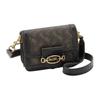 New COACH Hero Canvas With Leather Shoulder Bag, Crossbody Bag Trumpets Women's Dark Brown & Black C8440-B4SI1
