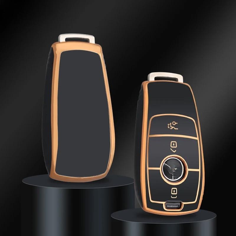 Fashion TPU Car Smart Key Case Cover Shell for Mercedes Benz A C E S Class GLS GLA GLC CLS W205 W222 W213 W177 X167 Accessories