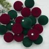 12pcs Flocked Christmas Balls Plush Velvet Christmas Tree Ornaments Balls Christmas Decoration Supplies Christmas Tree Pendants