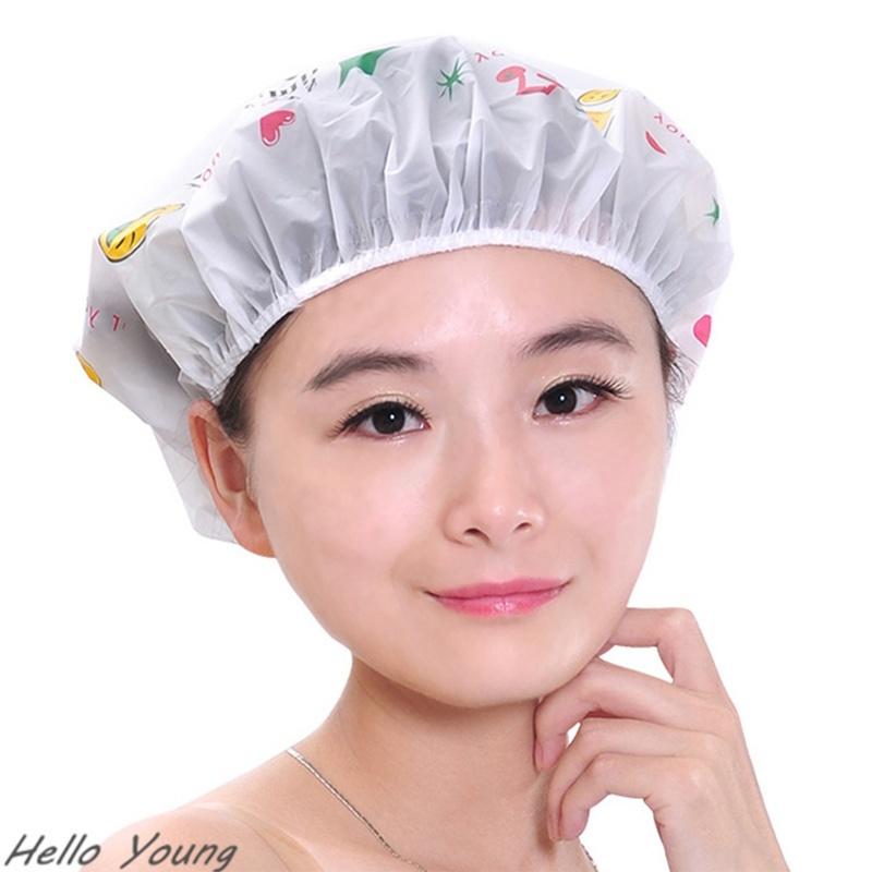 Waterproof Shower Hat Cap Green Shower Cap Bath Hatbuy at a low prices