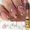 High-density Metallic Gel for Nail Art, UV Gel, and Brushing Finish - Salon Exclusive