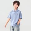 Boys' Summer Dog Embroidery Polo Shirt