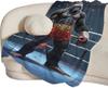Gorilla Boxing Throw Blanket – Funny, Soft & Cozy Fleece Gift for Men, Women, Boys & Girls
