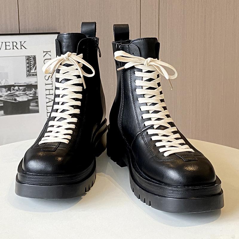 Martin boots men's leather lace-up high-top men's boots platform men's boots 2025 autumn new men's shoes