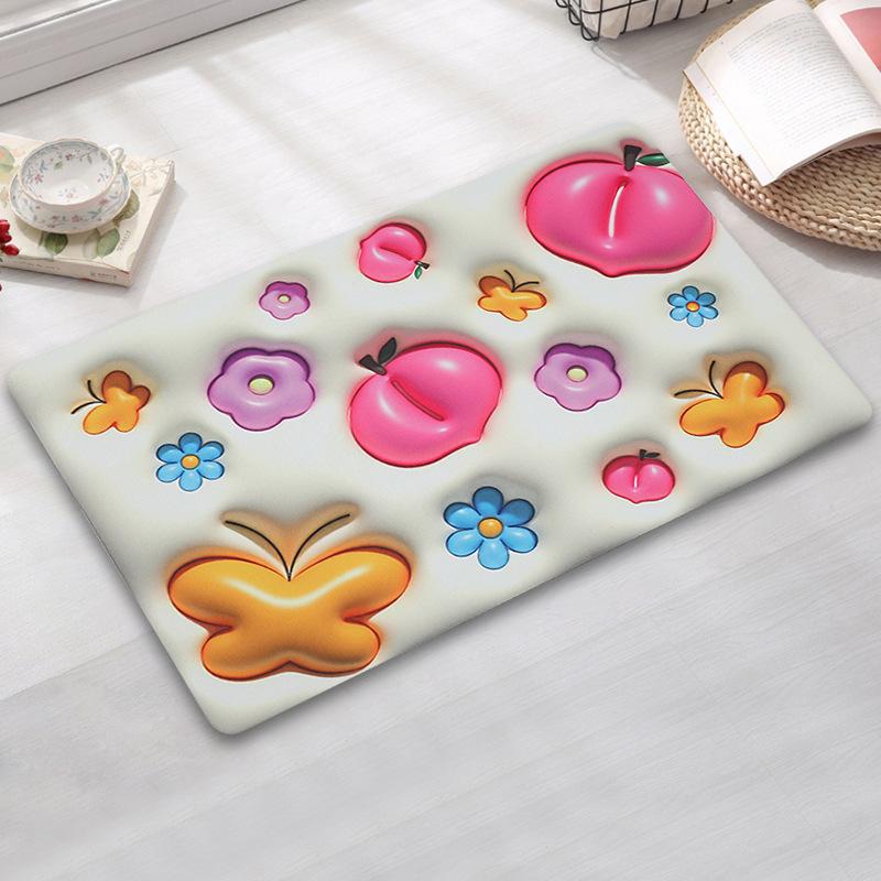 Diatom Mud Bedroom Bed Rug Living Room Coffee Table Children's Floor Mat Non-slip Comfortable Soft Foot Mat Cartoon Door Mat