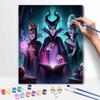 Disney Villains Oil Painting Kit Home Bedroom Wall Decor Handmade Gift Art Craft DIY Paint By Numbers For Adults Queen Maleficent Ursula