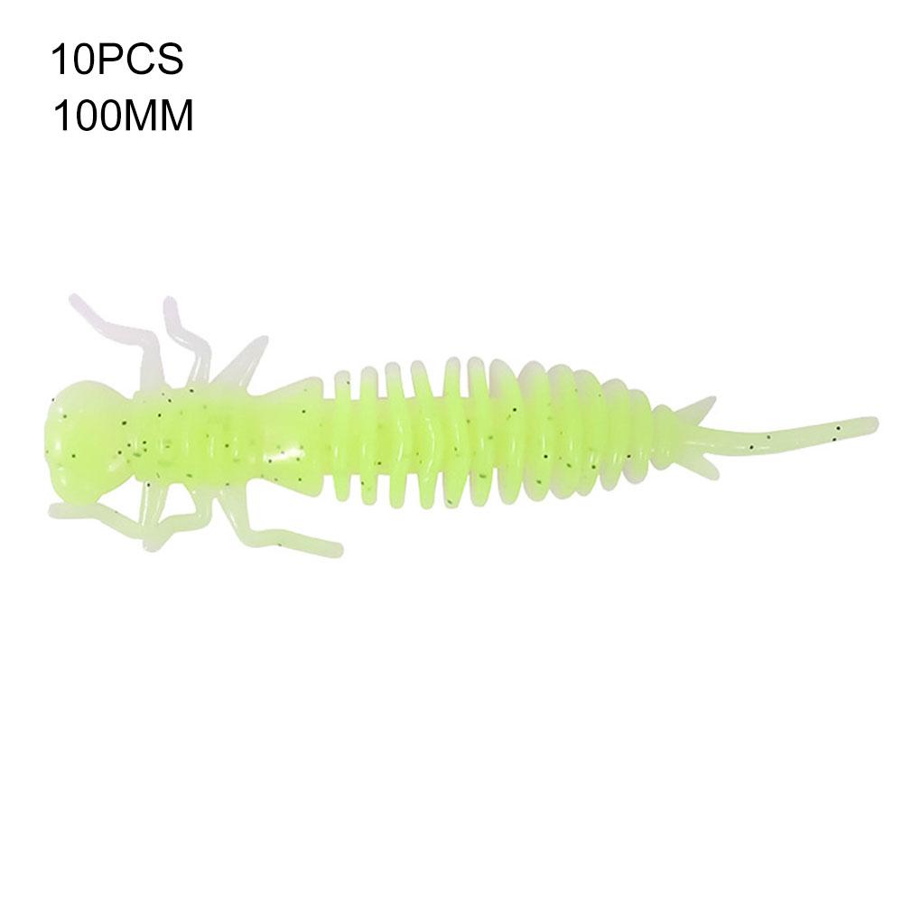 10pcs Simulation Insect Baits Portable Fishing Lures Reusable Soft Fishing Baits 55MM Type I