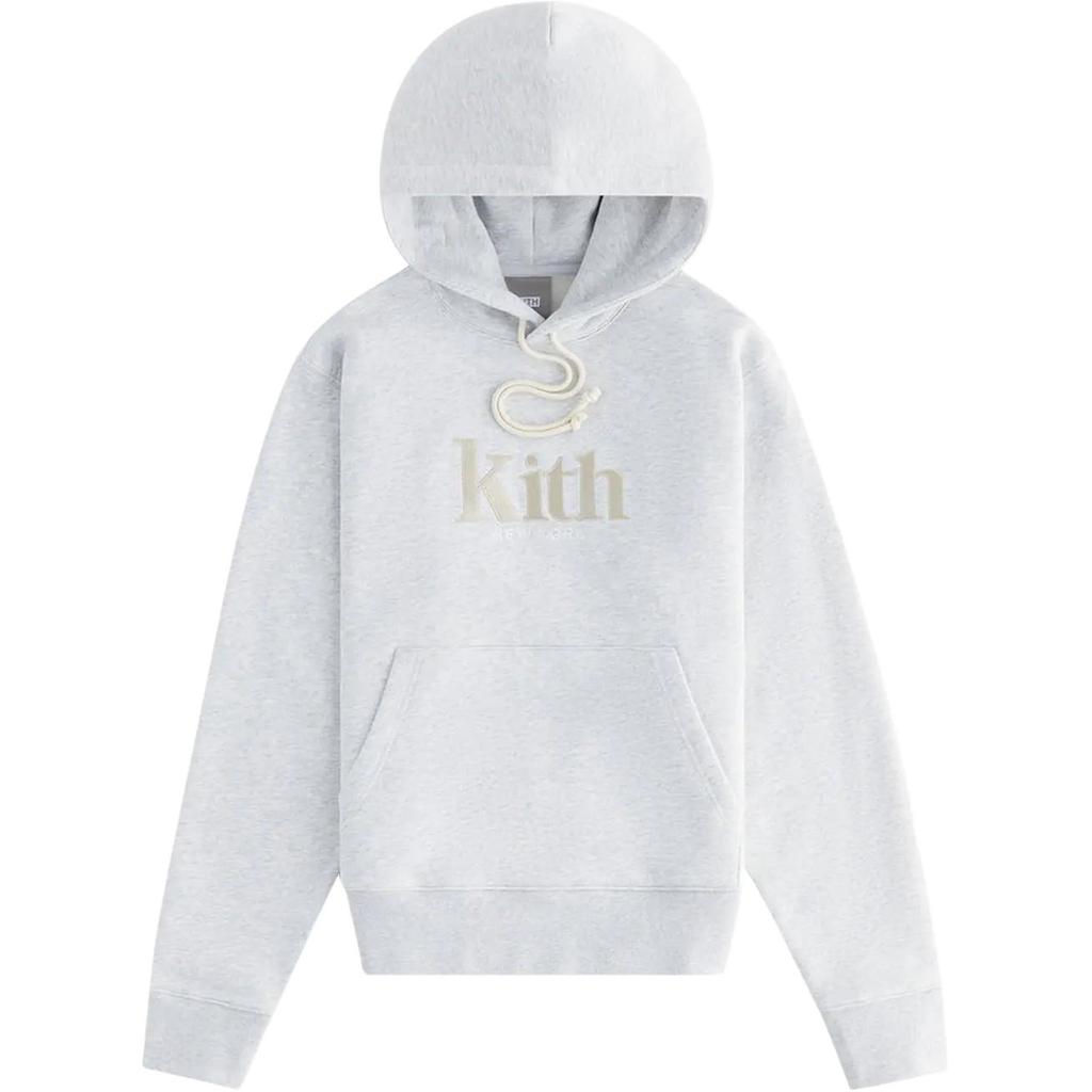 Kith Women Jane New York Hoodie II Light Heather Grey Women Tops KHW030186-002