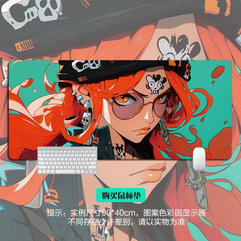 Shounen Anime ONE PIECE Leather Mouse Pad Oversized Anime E-sports Game Table Mat Notebook Keyboard Non-slip Waterproof Mouse Pad Office Desktop Pad
